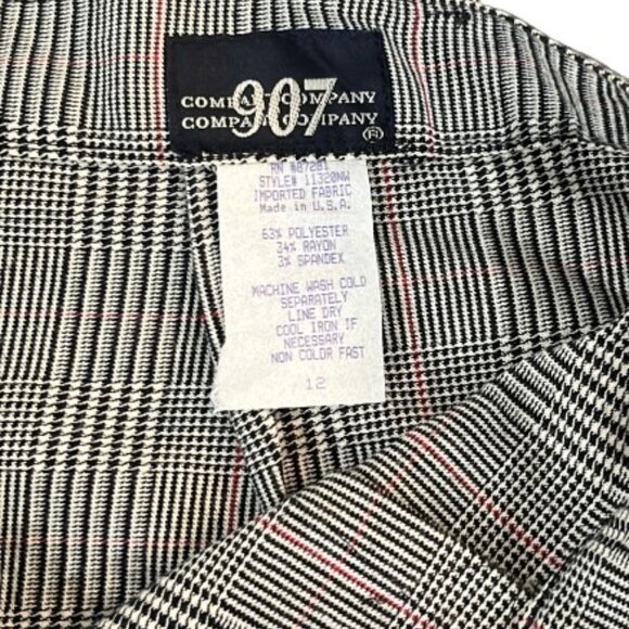 NWT VINTAGE 907 Company Plaid Stir-up Pants Leggings - Picture 3 of 4